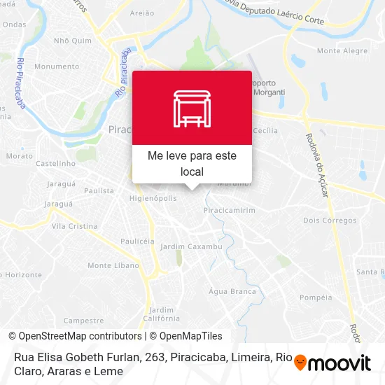 Rua Elisa Gobeth Furlan, 263 mapa