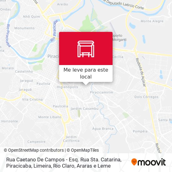 Rua Caetano De Campos - Esq. Rua Sta. Catarina mapa