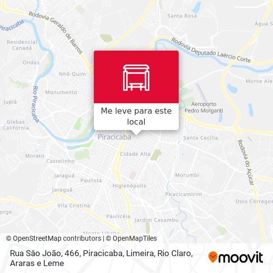 Rua Sâo João, 466 mapa