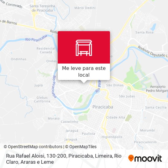 Rua Rafael Aloisi, 130-200 mapa