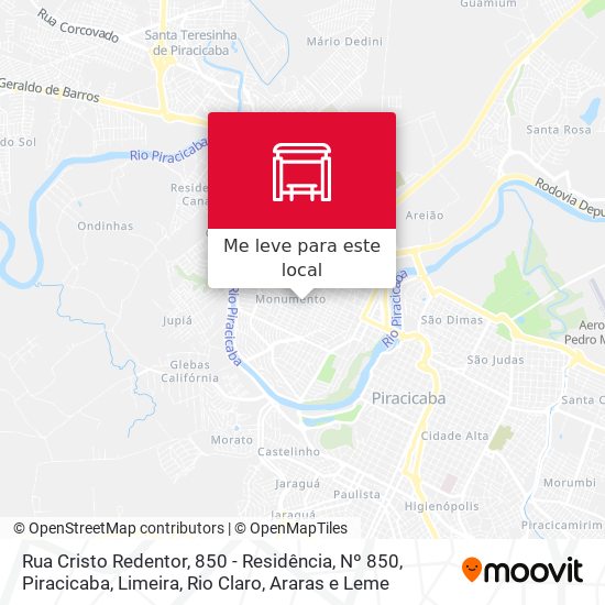 Rua Cristo Redentor, 850 - Residência, Nº 850 mapa