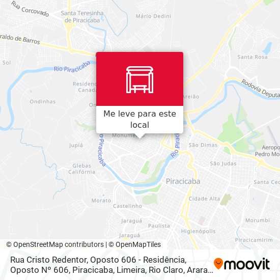 Rua Cristo Redentor, Oposto 606 - Residência, Oposto Nº 606 mapa