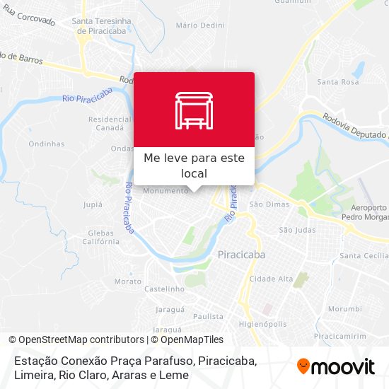 Estação Conexão Praça Parafuso mapa