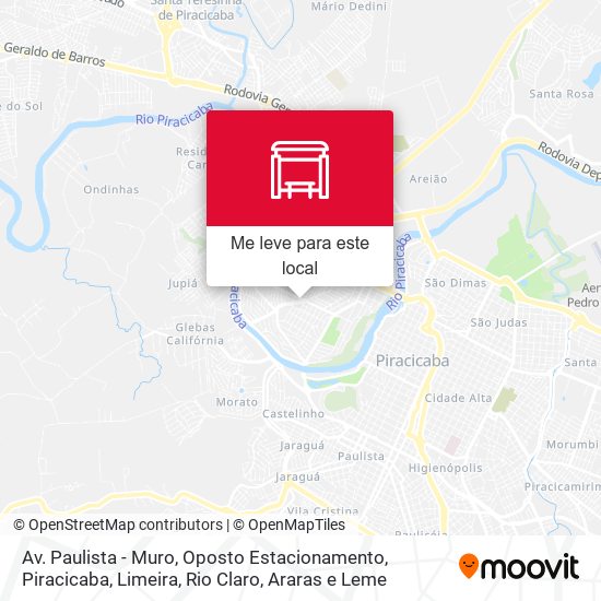 Av. Paulista - Muro, Oposto Estacionamento mapa