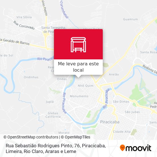 Rua Sebastião Rodrigues Pinto, 76 mapa