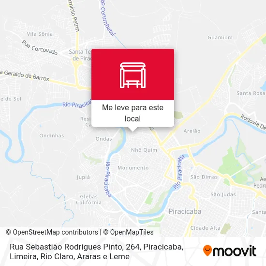 Rua Sebastião Rodrigues Pinto, 264 mapa