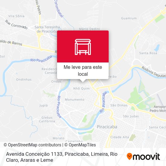 Avenida Conceição 1133 mapa