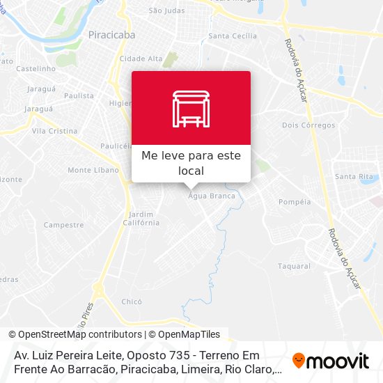 Av. Luiz Pereira Leite, Oposto 735 - Terreno Em Frente Ao Barracão mapa