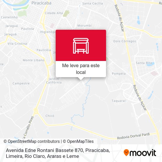 Avenida Edne Rontani Bassete 870 mapa