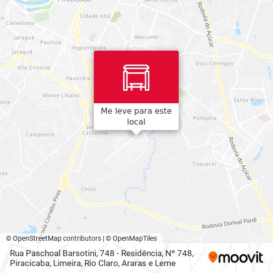 Rua Paschoal Barsotini, 748 - Residência, Nº 748 mapa