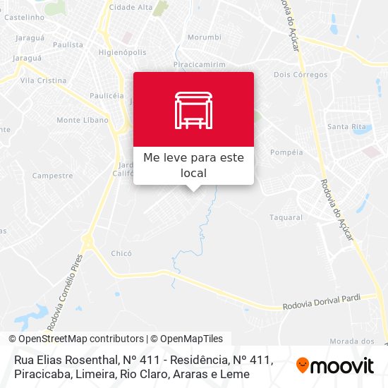 Rua Elias Rosenthal, Nº 411 - Residência, Nº 411 mapa