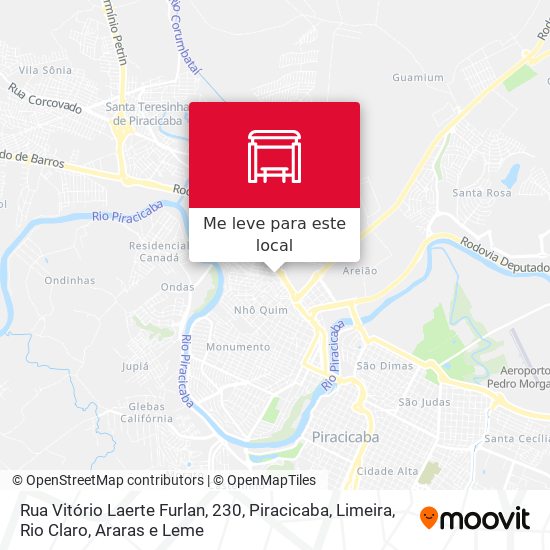 Rua Vitório Laerte Furlan, 230 mapa