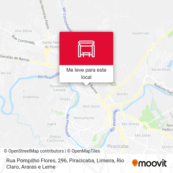 Rua Pompilho Flores, 296 mapa