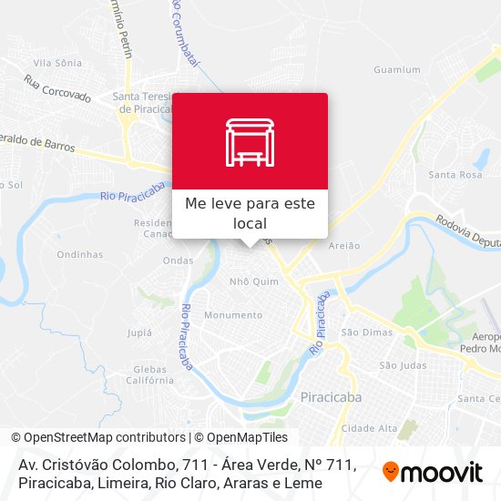 Av. Cristóvão Colombo, 711 - Área Verde, Nº 711 mapa