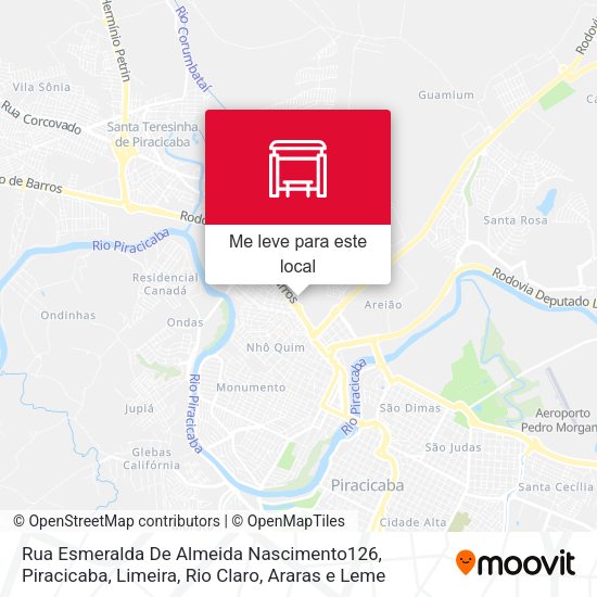 Rua Esmeralda De Almeida Nascimento126 mapa
