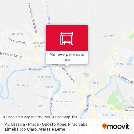 Av. Brasília - Praça - Oposto Apae mapa