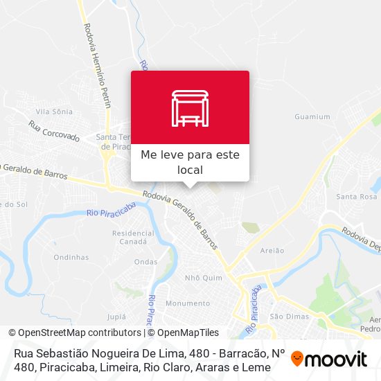 Rua Sebastião Nogueira De Lima, 480 - Barracão, Nº 480 mapa