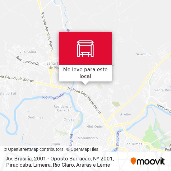 Av. Brasília, 2001 - Oposto Barracão, Nº 2001 mapa