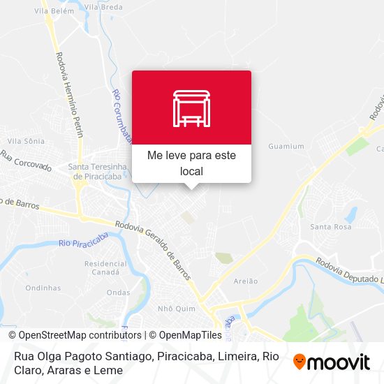 Rua Olga Pagoto Santiago mapa