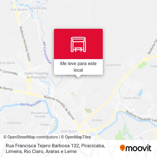 Rua Francisca Tejero Barbosa 132 mapa