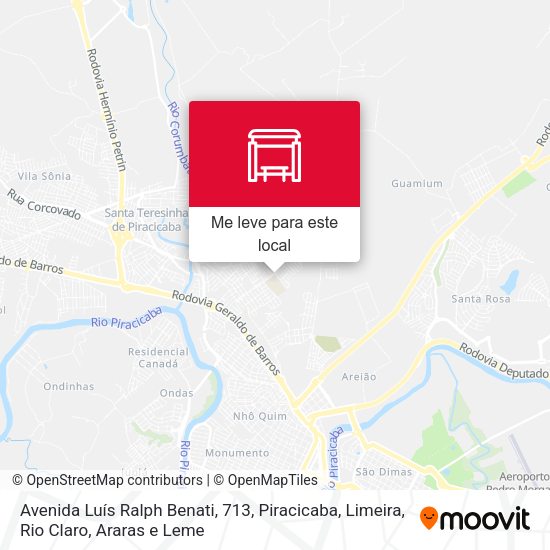 Avenida Luís Ralph Benati, 713 mapa