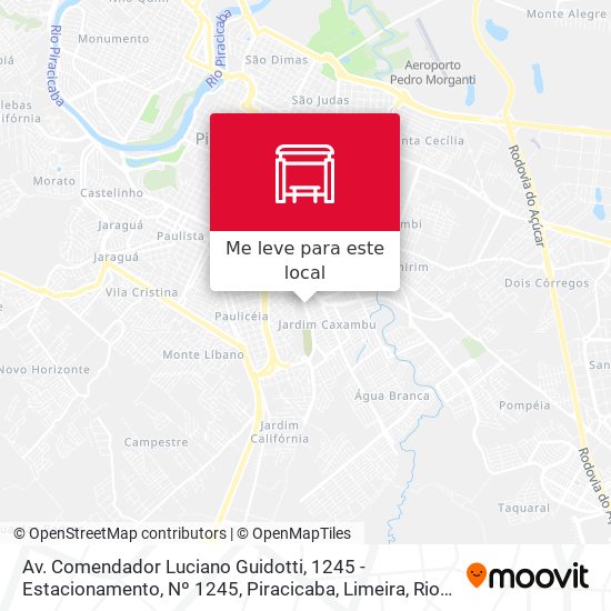 Av. Comendador Luciano Guidotti, 1245 - Estacionamento, Nº 1245 mapa