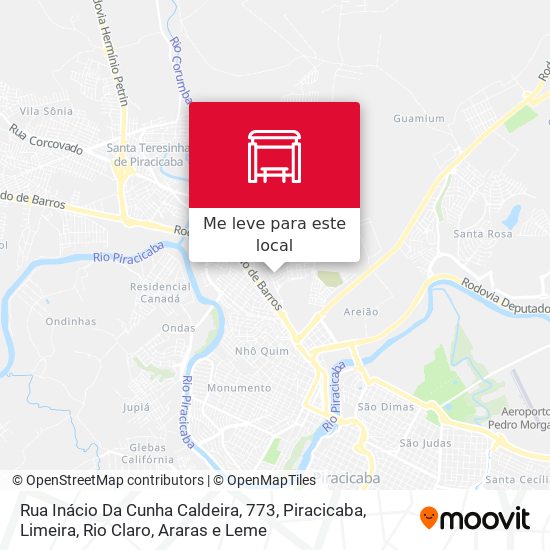 Rua Inácio Da Cunha Caldeira, 773 mapa