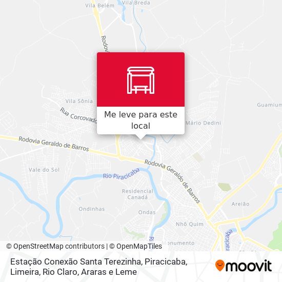 Estação Conexão Santa Terezinha mapa