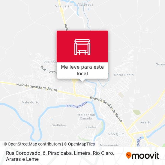 Rua Corcovado, 6 mapa