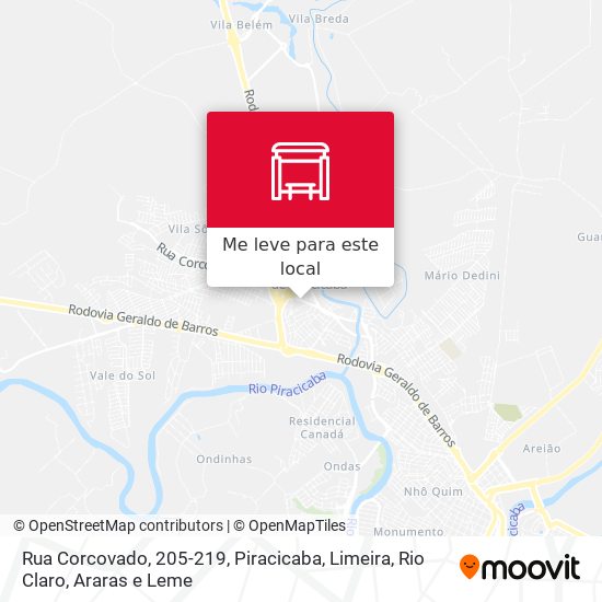 Rua Corcovado, 205-219 mapa