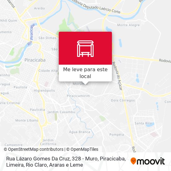 Rua Lázaro Gomes Da Cruz, 328 - Muro mapa