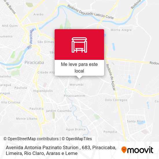 Avenida Antonia Pazinato Sturion , 683 mapa