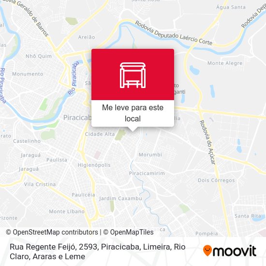 Rua Regente Feijó, 2593 mapa