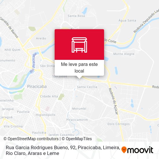 Rua Garcia Rodrigues Bueno, 92 mapa