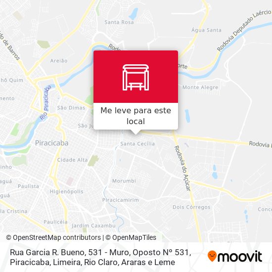 Rua Garcia R. Bueno, 531 - Muro, Oposto Nº 531 mapa