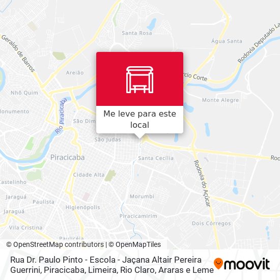 Rua Dr. Paulo Pinto - Escola - Jaçana Altair Pereira Guerrini mapa