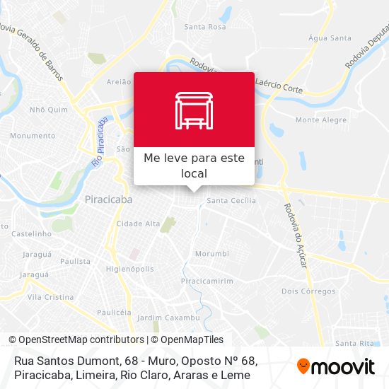 Rua Santos Dumont, 68 - Muro, Oposto Nº 68 mapa