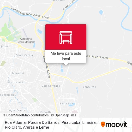 Rua Ademar Pereira De Barros mapa