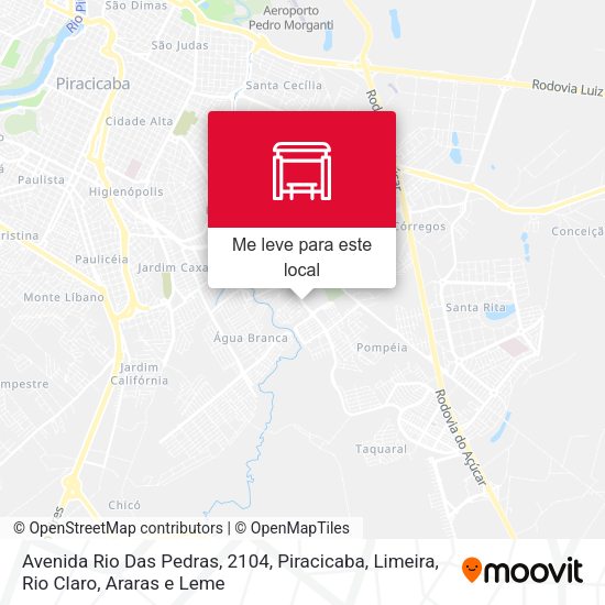 Avenida Rio Das Pedras, 2104 mapa