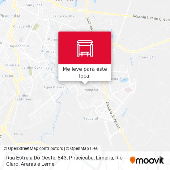 Rua Estrela Do Oeste, 543 mapa