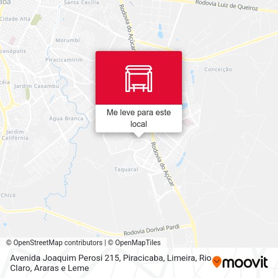 Avenida Joaquim Perosi 215 mapa