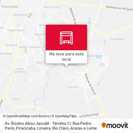 Av. Boulos Abou Jaoudé - Terreno C/ Rua Pedro Perin mapa