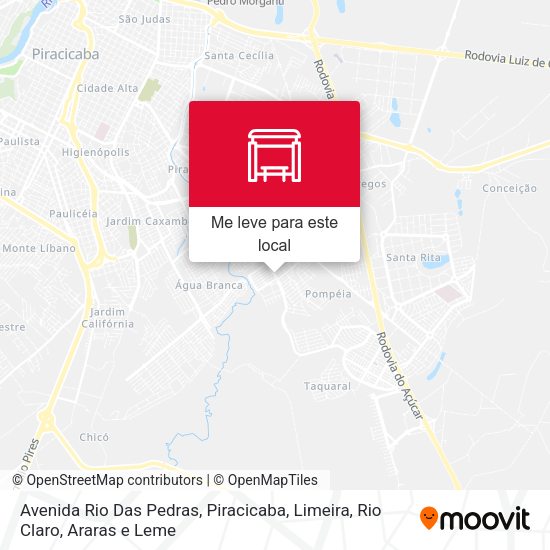 Avenida Rio Das Pedras mapa