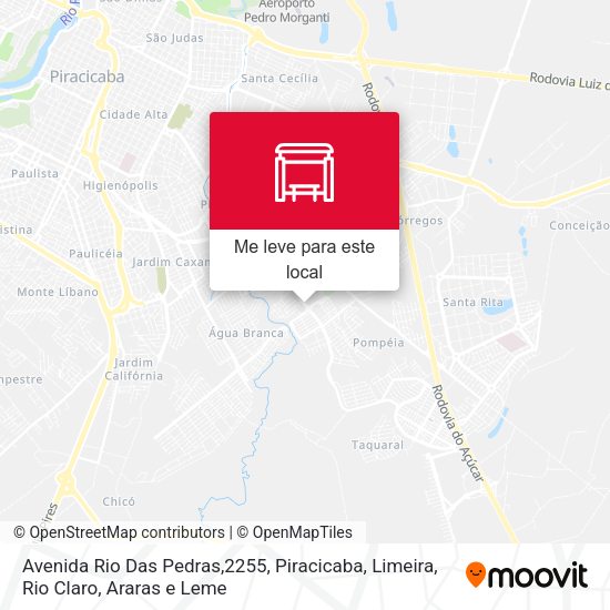 Av. Rio Das Pedras, 2255 - Condomínio Pq. Piazza Navona mapa