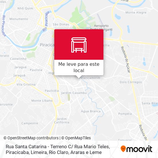 Rua Santa Catarina - Terreno C/ Rua Mario Teles mapa