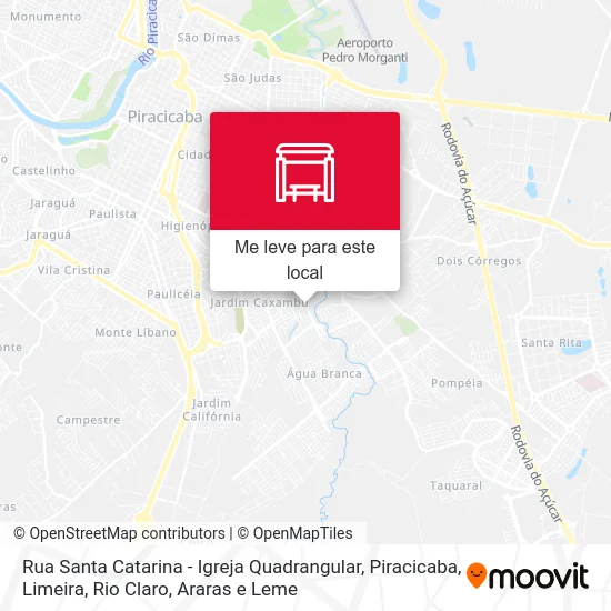 Rua Santa Catarina - Igreja Quadrangular mapa