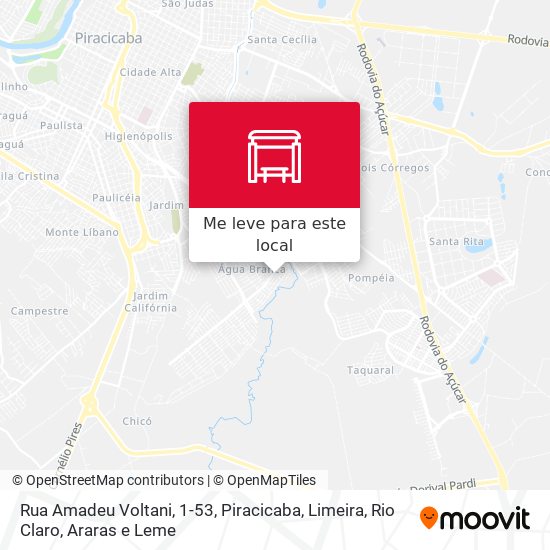 Rua Amadeu Voltani, 1-53 mapa
