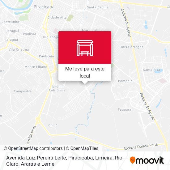 Avenida Luiz Pereira Leite mapa