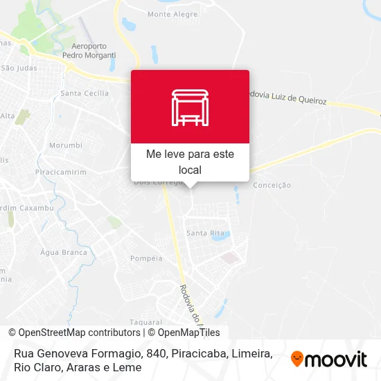 Rua Genoveva Formagio, 840 mapa