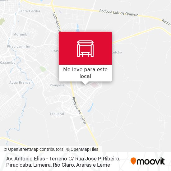 Av. Antônio Elias - Terreno C/ Rua José P. Ribeiro mapa